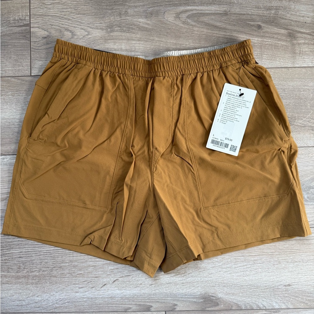 NWT Lululemon Men’s Bowline 5” Size L Dark Earth